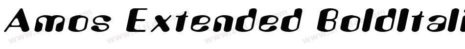 Amos Extended BoldItalic字体转换